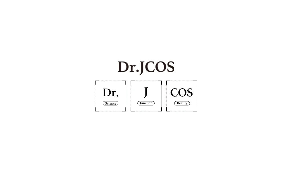 Dr.JCOS brand logo — Dr.(Science) · J(Junction) · COS(Beauty)